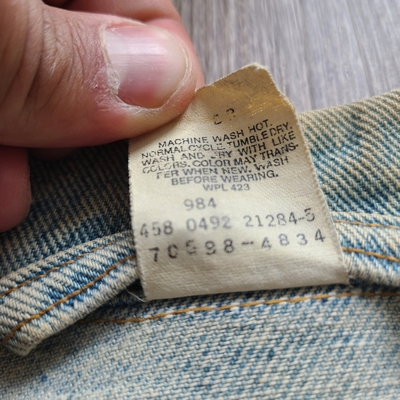 Vintage 90s Boogies Diner Twin Cities Medium Levi's Denim Jacket 70598 4834 - Picture 8 of 11